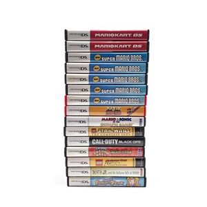 Nintendo DS Game‎ Case Only Lot of 15 Mario Bros Mario Kart Princess Peach